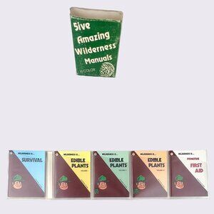 Vintage Wilderness Survival Library 1978 5ive Amazing Wilderness Manuals Set